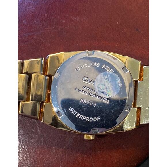 Men's 33mm Gold Tone Qmax Crystal Watch, H8793 - Picture 4 of 4